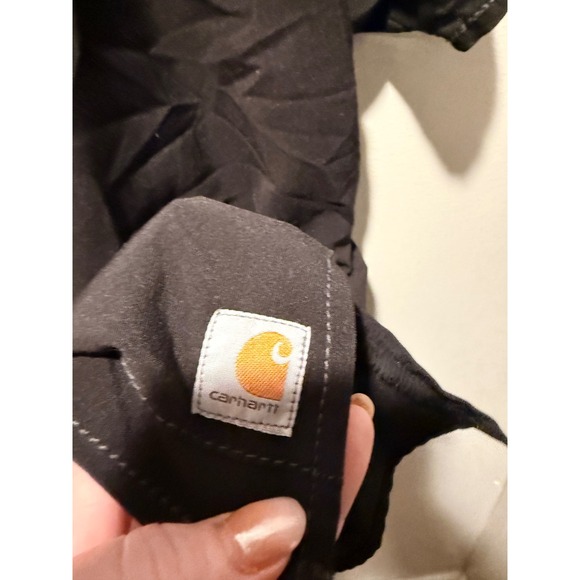 Carhartt Force Modern Fit Black Scrub Top V-Neck Short Sleeve Women's 2XL - Picture 4 of 9